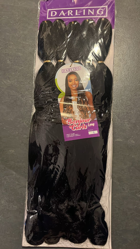 Bonjour Curl Long - 1 Black