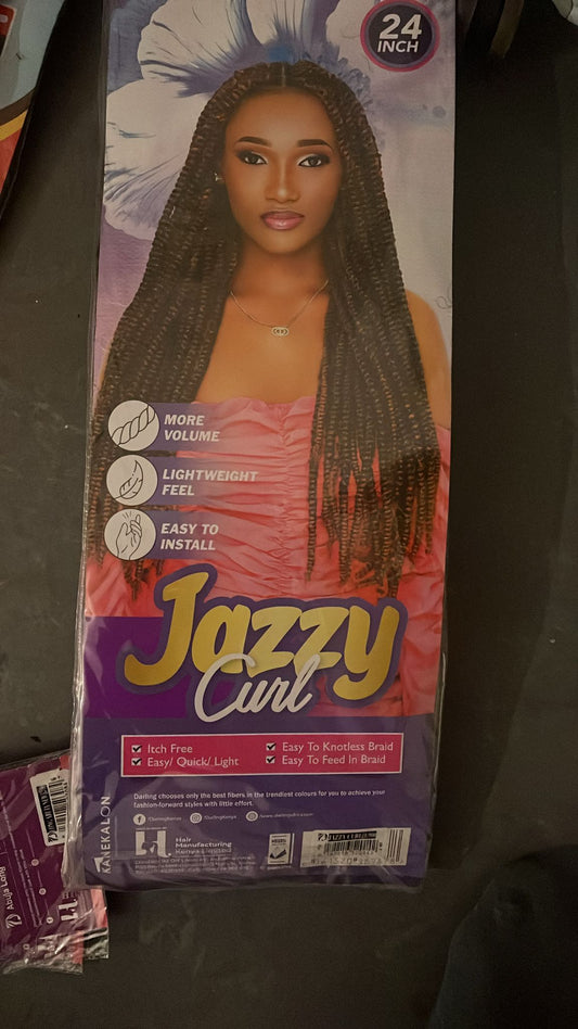 Jazzy Curl - 1/900 Black & Burgundy