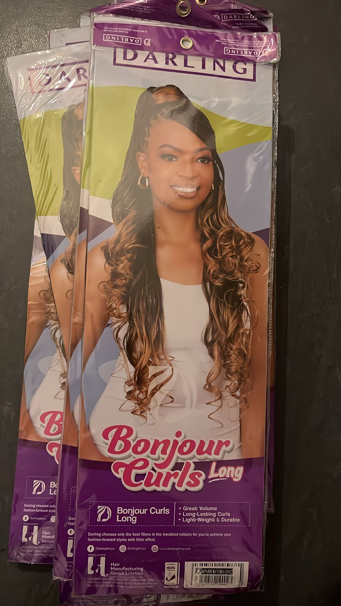 Bonjour Curl Long - 1 Black