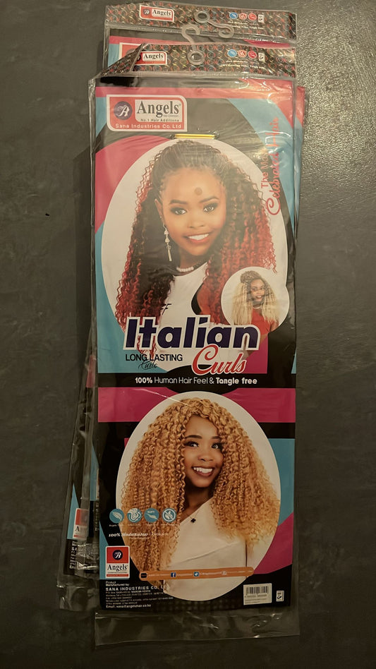 Italian Curl - 1/350/27 Black, Honey Blonde Mix