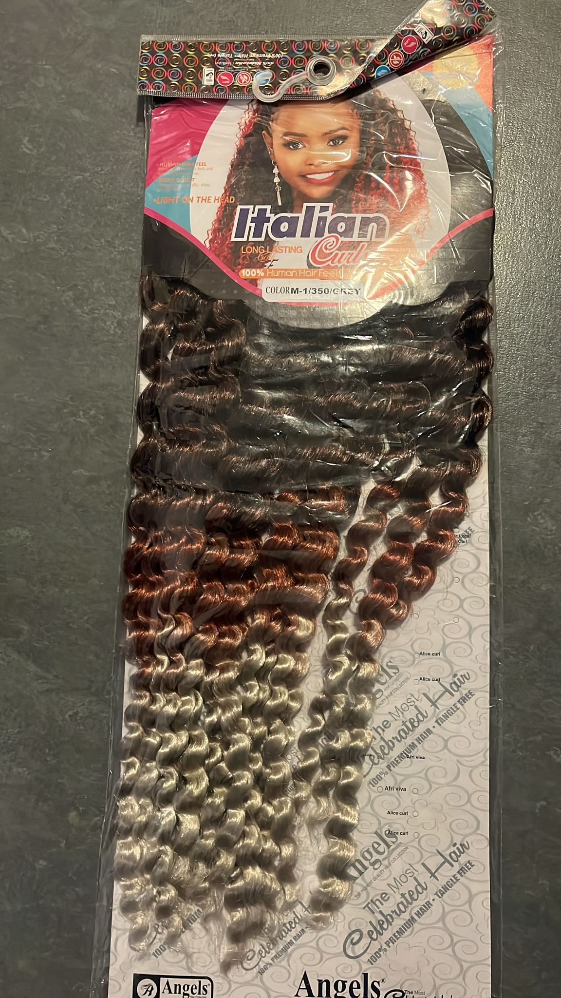 Italian Curls -Black, Brown & Grey