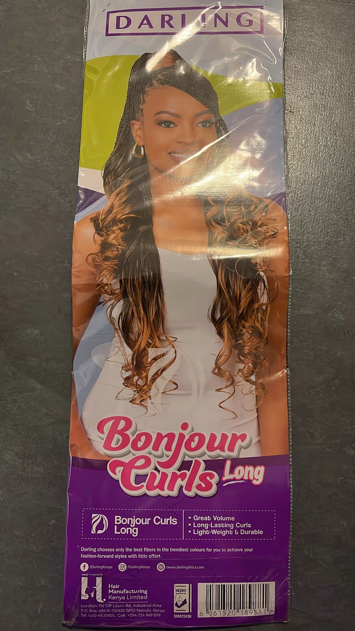 Bonjour Curl Long - 1 Black